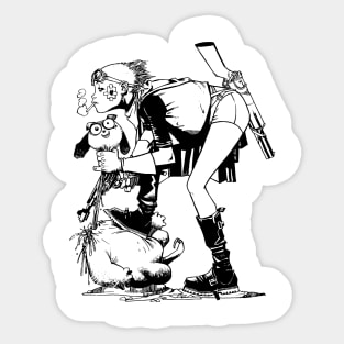 Tank Girl² (Monochrome) Sticker